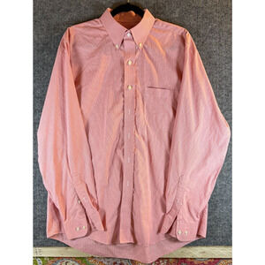 Men's Jos A Bank Travelers Long Sleeve Button Down Shirt Size L Large